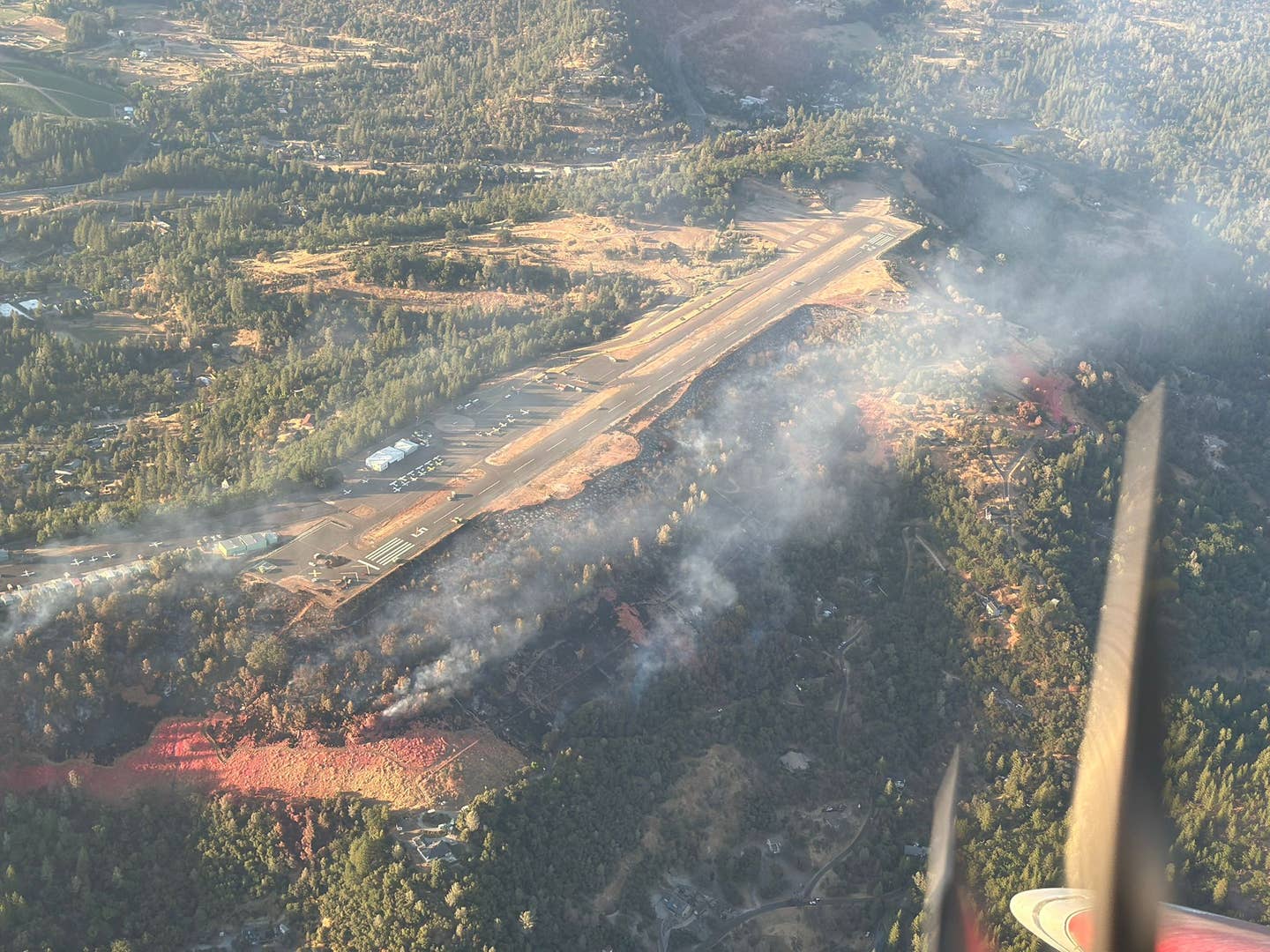 Fire Threatens Rural California GA Airport