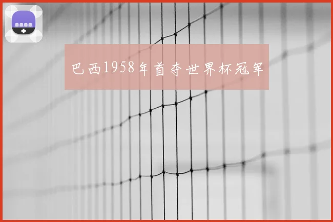 巴西1958年首夺世界杯冠军